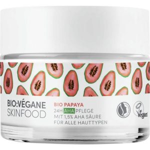 Крем Bio:Vegane (Био Веган) уход 24 часа с АНА кислотами Органическая Папая для всех типов кожи лица 50 мл