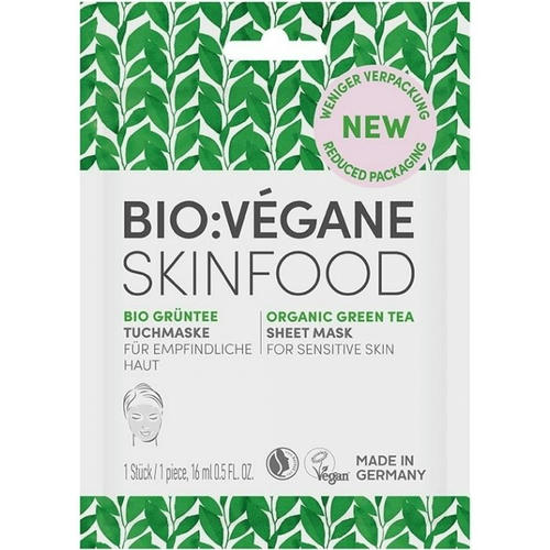 Маска Bio:Vegane (Био Веган) Органический зеленый чай для чувствительной кожи лица 16 мл