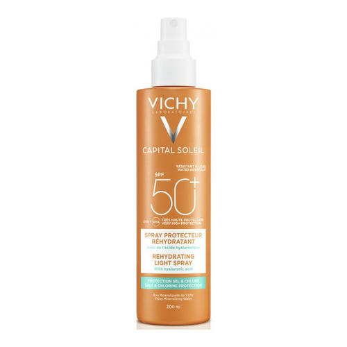 Спрей Vichy Capital Soleil солнцезащитный с гиалуроновой кислотой водостойкий для тела SPF50 200 мл