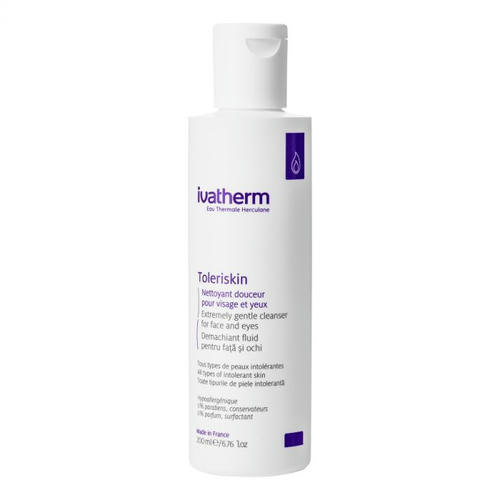 Средство Ivatherm Tolereskin чрезвычайно нежное для снятия макияж для кожи лица и глаз 200 мл