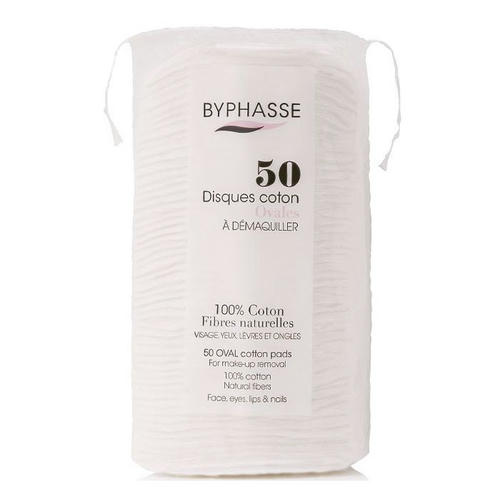 Диски ватные Byphasse (Бифас) овальные для снятия макияжа 50 шт