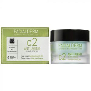 Крем Facialderm антивозрастной себорегулирующий и антистресс для жирной и комбинированной кожи 50 мл