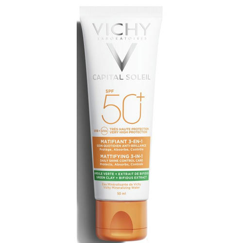 Крем Vichy Capital Soleil сонцезащитный матирующий 3 в 1 для жирной проблемной кожи SPF50 50 мл