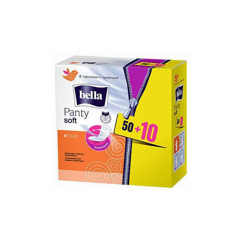 Прокладки Bella Panty Soft ежедневные 50+10 шт