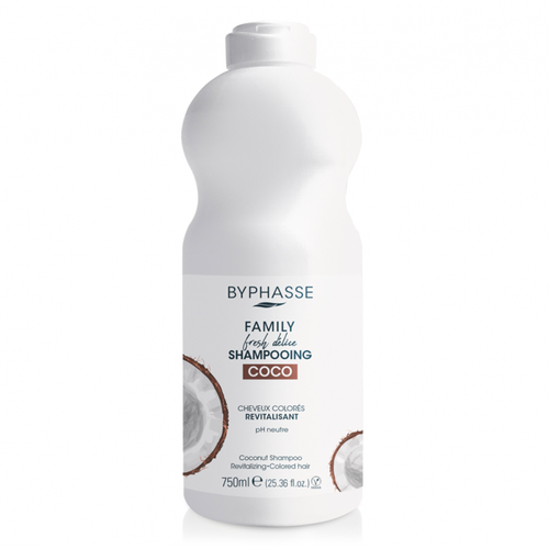 Byphasse Family Fresh Delice шампунь для окрашенных волос с кокосом 750 мл