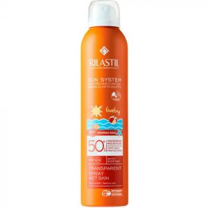 Спрей Rilastil солнцезащитный прозрачный для детей с SPF 50+, 200 мл