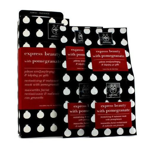 Маска Apivita Express Beauty для оздоровления и сияние кожи с гранатом 2х8 мл