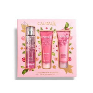 Набор Caudalie Rose de Vigne (Вода энергетическая 50 мл + Гель для душа 50 мл + Крем для тела питательный 50 мл)