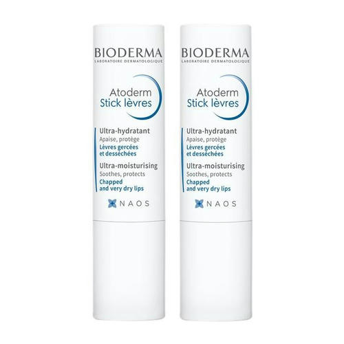 Набор Bioderma Atoderm (Стик для губ 2*4 г)