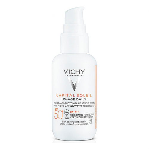 Флюид Vichy Capital Soleil солнцезащитный с тонирующим эффектом против признаков фотостарения для кожи лица SPF50+ 40 мл