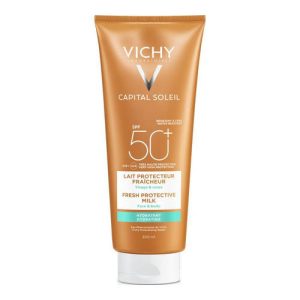 Молочко Vichy Capital Soleil солнцезащитное увлажняющее освежающее SPF50+ для лица и тела 300 мл