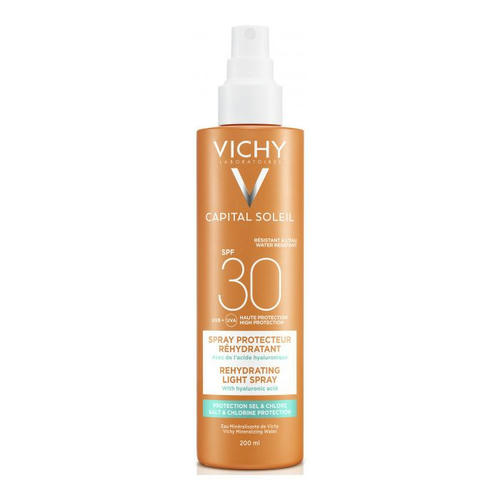 Спрей Vichy Capital Soleil солнцезащитный с гиалуроновой кислотой водостойкий для тела SPF30 200 мл
