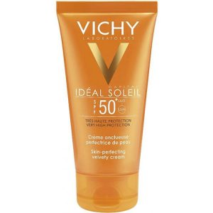 Крем Vichy Capital Soleil сонцезащитный тройного действия для нормальной и сухой кожи лица SPF50 50 мл + Вода Vichy термальная в подарок 50 мл