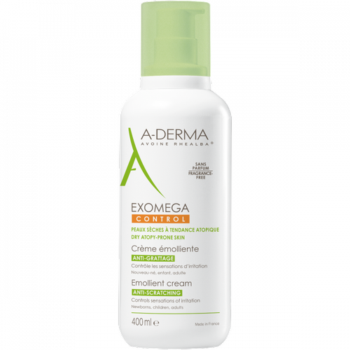 Крем-эмолент A-Derma Exomega Control для ухода за атопической кожей детей и взрослых 400 мл