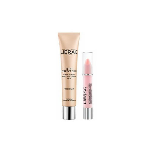 Набор Lierac (Тен Перфект Скин 01 30 мл + Гидраженист для губ розовый 3 г)