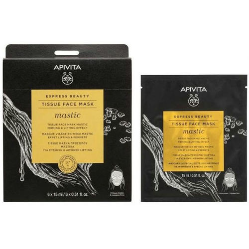 Маска Apivita Express Beauty для лица со смолой мастикового дерева Упругость и лифтинг-эффект 15 мл