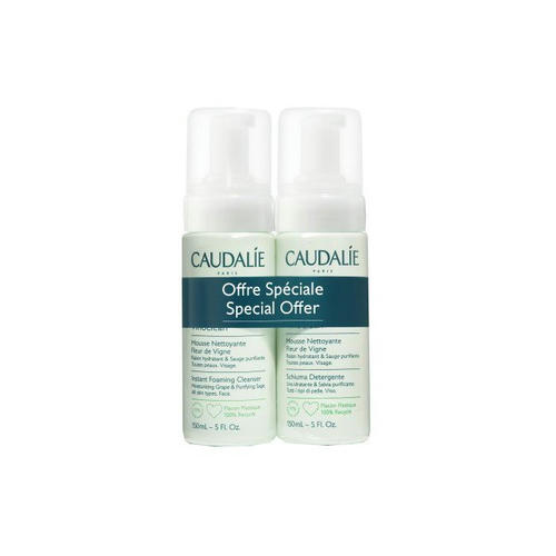 Набор Мусс Caudalie Vinoclean Fleur de Vigne для очищения лица 2*150 мл