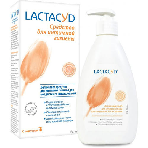 Средство для интимной гигиены Лактацид (Lactacyd) с дозатором 400 мл