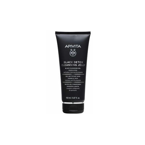 Гель Apivita Cleansing Черный для очищения лица и глаз 150 мл