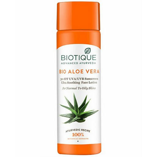 Biotique, Солнцезащитный лосьон для лица и тела Bio Aloe Vera, 120 мл — изображение 2