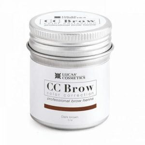 Lucas' Cosmetics, Хна для бровей CC Brow, темно-коричневая, в баночке, 5 г