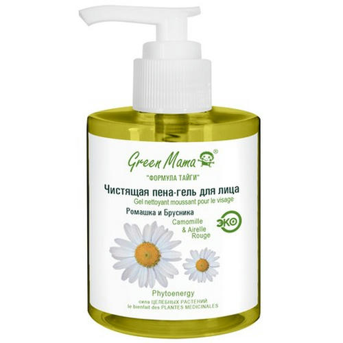 Green Mama, Пена-гель для лица «Ромашка и брусника», 300 мл — изображение 2