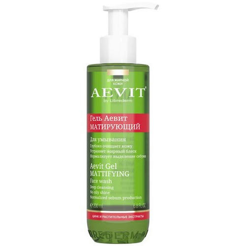 LIBREDERM, Гель матирующий для умывания Aevit, 200 мл — изображение 3