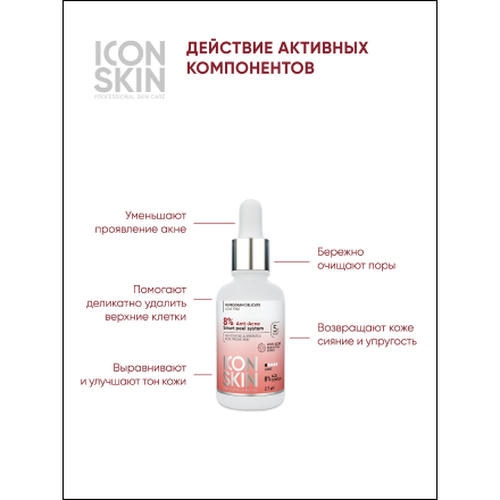 Icon Skin, Пилинг для лица 8% Anti-Acne, 30 мл — изображение 2