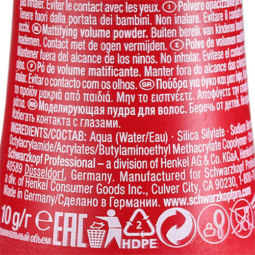 Schwarzkopf, Пудра для волос Osis Dust It, 10 г — изображение 5