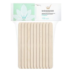 Italwax, Шпатели одноразовые, Средние, 100 шт.