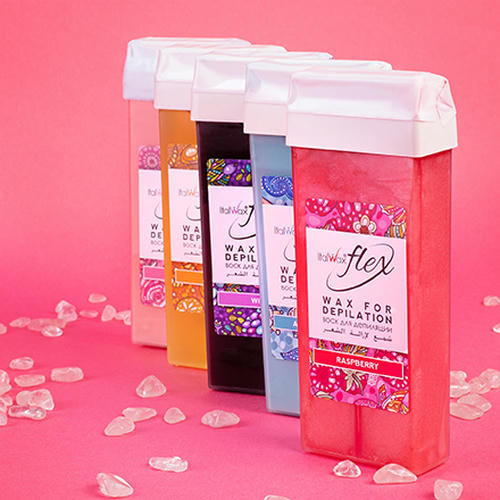 Italwax, Воск Flex в картридже, малина, 100 мл — изображение 5
