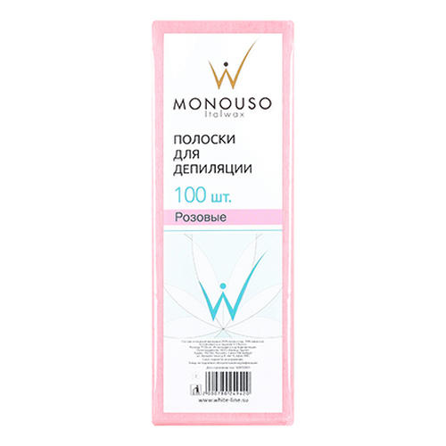 Italwax, Полоски для депиляции, розовые, 7х20 см, 1 упаковка