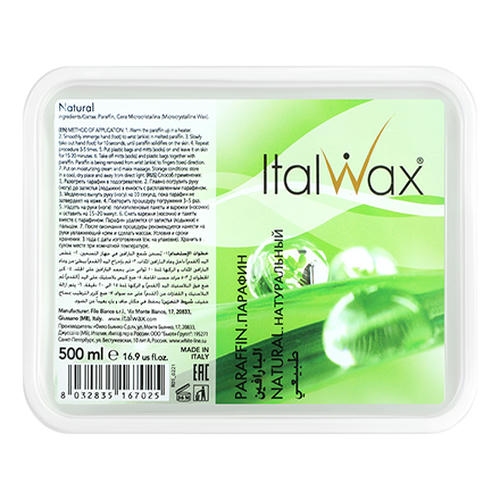 Italwax, Парафин «Натуральный», 500 мл
