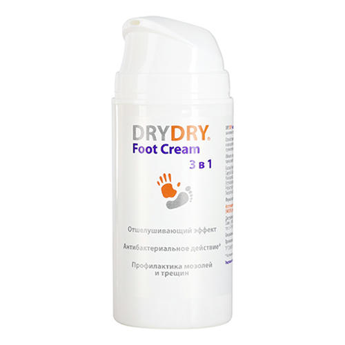 DRY DRY, Мультифункциональный крем для ухода за кожей стоп Foot Cream 3 in 1, 100 мл — изображение 4