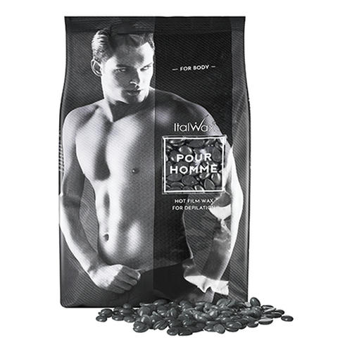 Italwax, Воск горячий (пленочный) Pour Homme, гранулы, 1 кг — изображение 5
