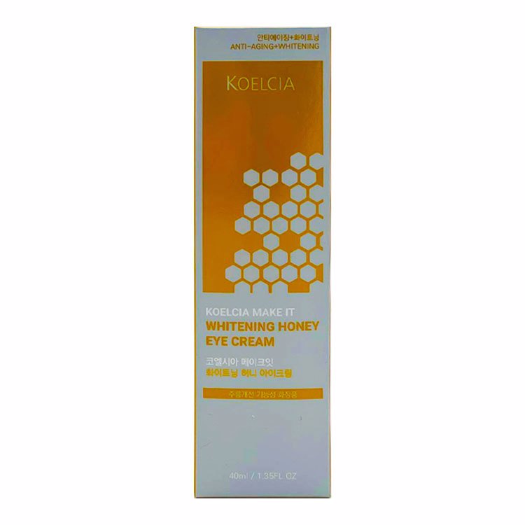 KOELCIA MAKE IT WHITENING HONEY EYE CREAM (40ml), Осветляющий крем для глаз с экстрактом прополиса (40мл)