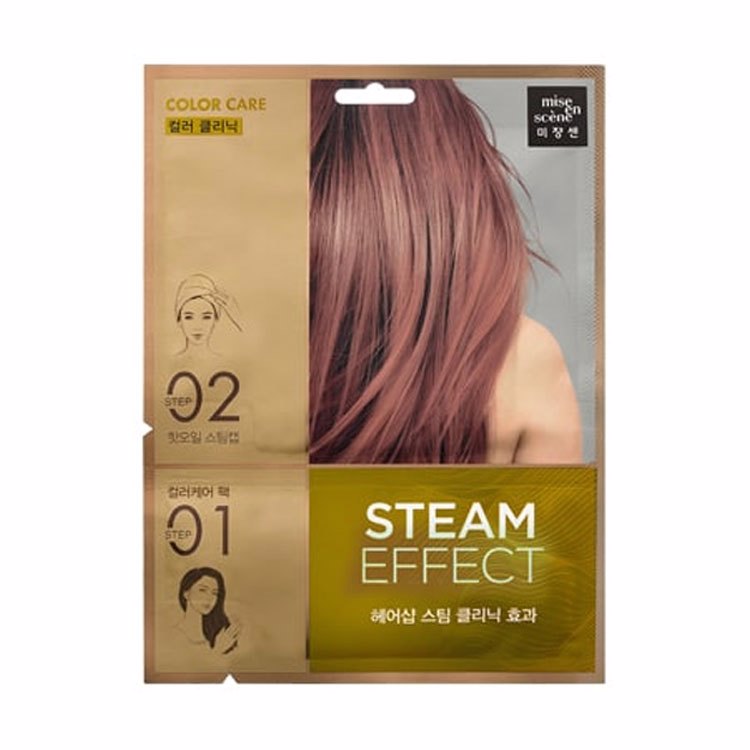 MISE-EN-SCENE COLOR CARE STEAM EFFECT (15ml+20ml), Паровая маска для окрашенных волос (15мл)