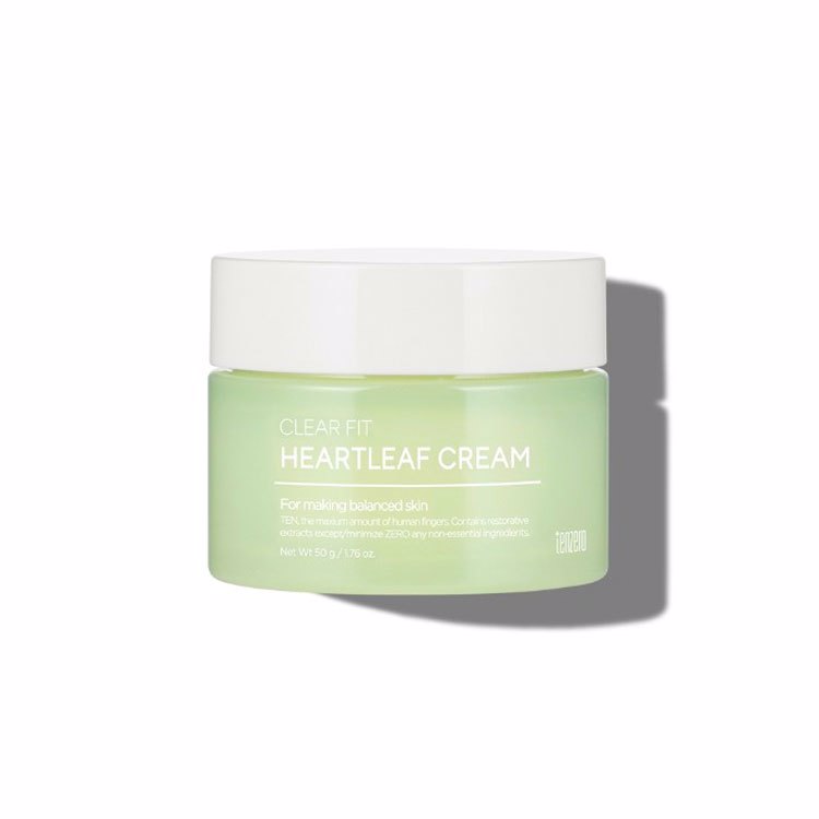TENZERO CLEAR FIT HEARTLEAF CREAM (50gr), Восстанавливающий крем для лица (50гр)