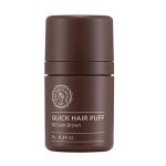 THE FACE SHOP QUICK HAIR PUFF DARK BROWN #02 (7ml), Цветная пудра для быстрой окраски #02 Тёмно Коричневый (7мл)