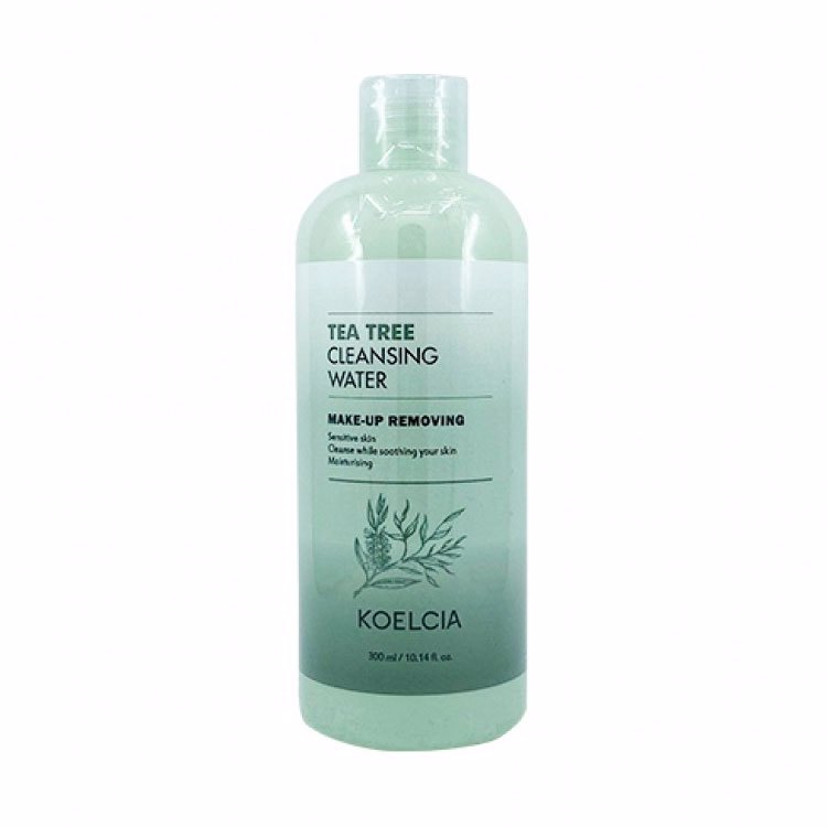KOELCIA TEA TREE CLEANSING WATER (300ml), Очищающая вода с маслом чайного дерева (300мл)