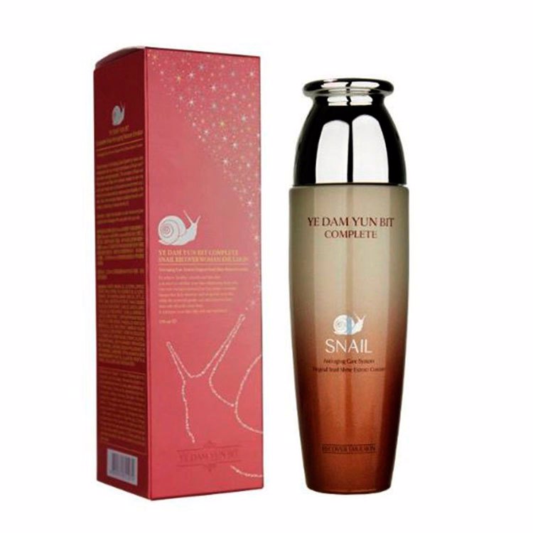 YEDAM YUN BIT COMPLETE SNAIL ANI-AGING RECOVER EMULSION (150ml), Антивозрастная эмульсия с экстрактом улиточного муцина (150мл)