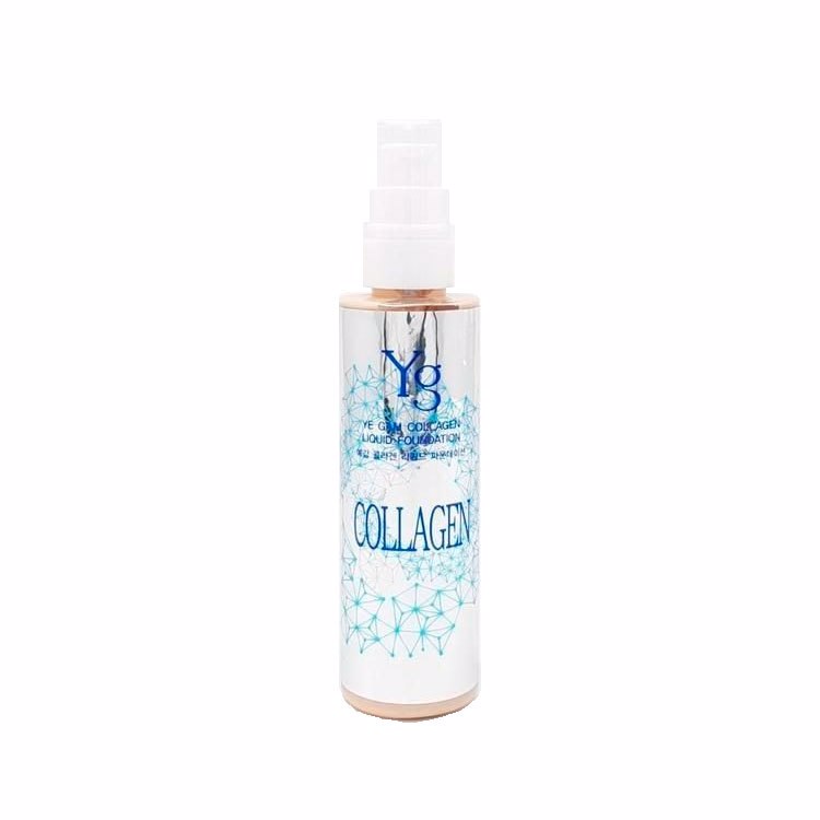 YE GAM TOP PLUS COLLAGEN LIQUID FOUNDATION #21 (100gr), Тональный крем для лица с колагеном #21 (100гр)