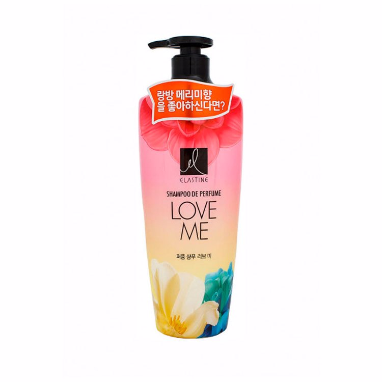 ELASTINE SHAMPOO DE PERFUME LOVE ME 600ml, Парфюмированный шампунь для волос