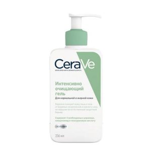 Гель CeraVe интенсивный очищающий для нормальной и жирной кожи лица и тела 236 мл