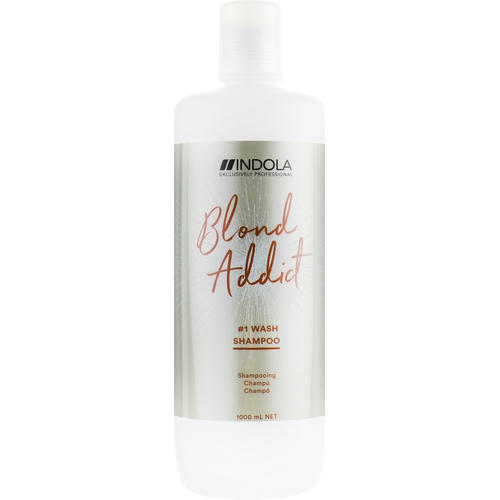 Indola Blond Addict InstaCool Shampoo - Шампунь для холодных оттенков блонд — изображение 3