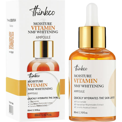 Thinkco Moisture Vitamin NMF Whitening Ampoule - Сыворотка-антиоксидант с витамином для кожи лица — изображение 2