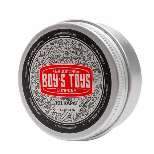 Boys Toys, Паста для укладки волос высокой фиксации с низким уровнем блеска 101 Karat Strong Hold Matte Paste, 40 мл — изображение 2