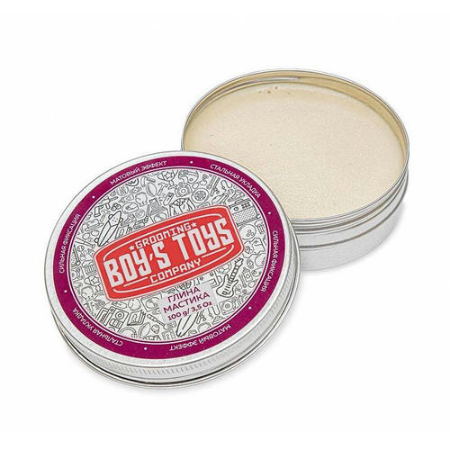 Boys Toys, Глина для укладки волос высокой фиксации с низким уровнем блеска Strong Hold Clay Putty, 100 мл — изображение 3