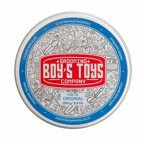 Boys Toys, Паста для укладки волос средней фиксации с низким уровнем блеска Original Defining Matte Paste, 100 мл