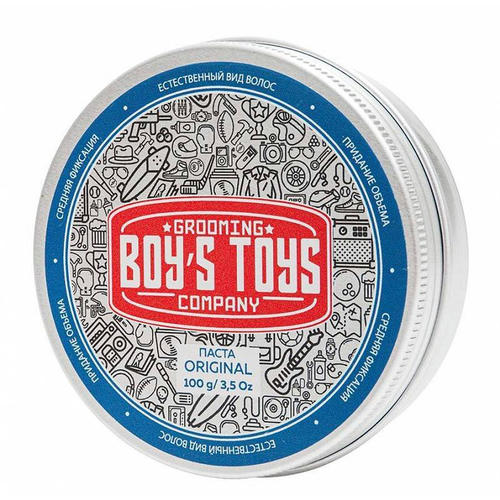 Boys Toys, Паста для укладки волос средней фиксации с низким уровнем блеска Original Defining Matte Paste, 100 мл — изображение 2